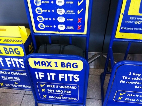 багажная рамка Ryanair